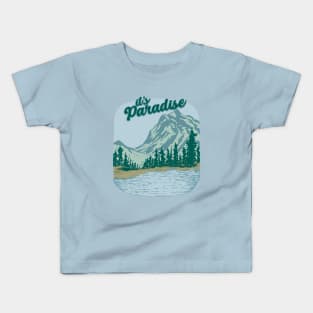 Mountain landscape Paradise Kids T-Shirt